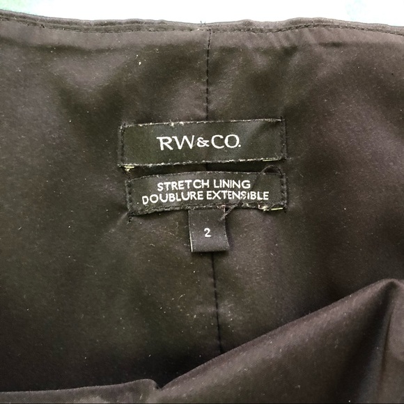 RW&Co black pencil skirt size 2 - Picture 2 of 4